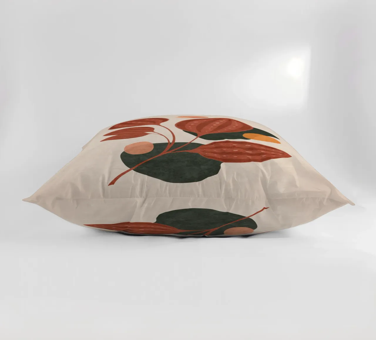 Emel Tunaboylu - Foglie di Boho 04 cuscino da The Artcircle