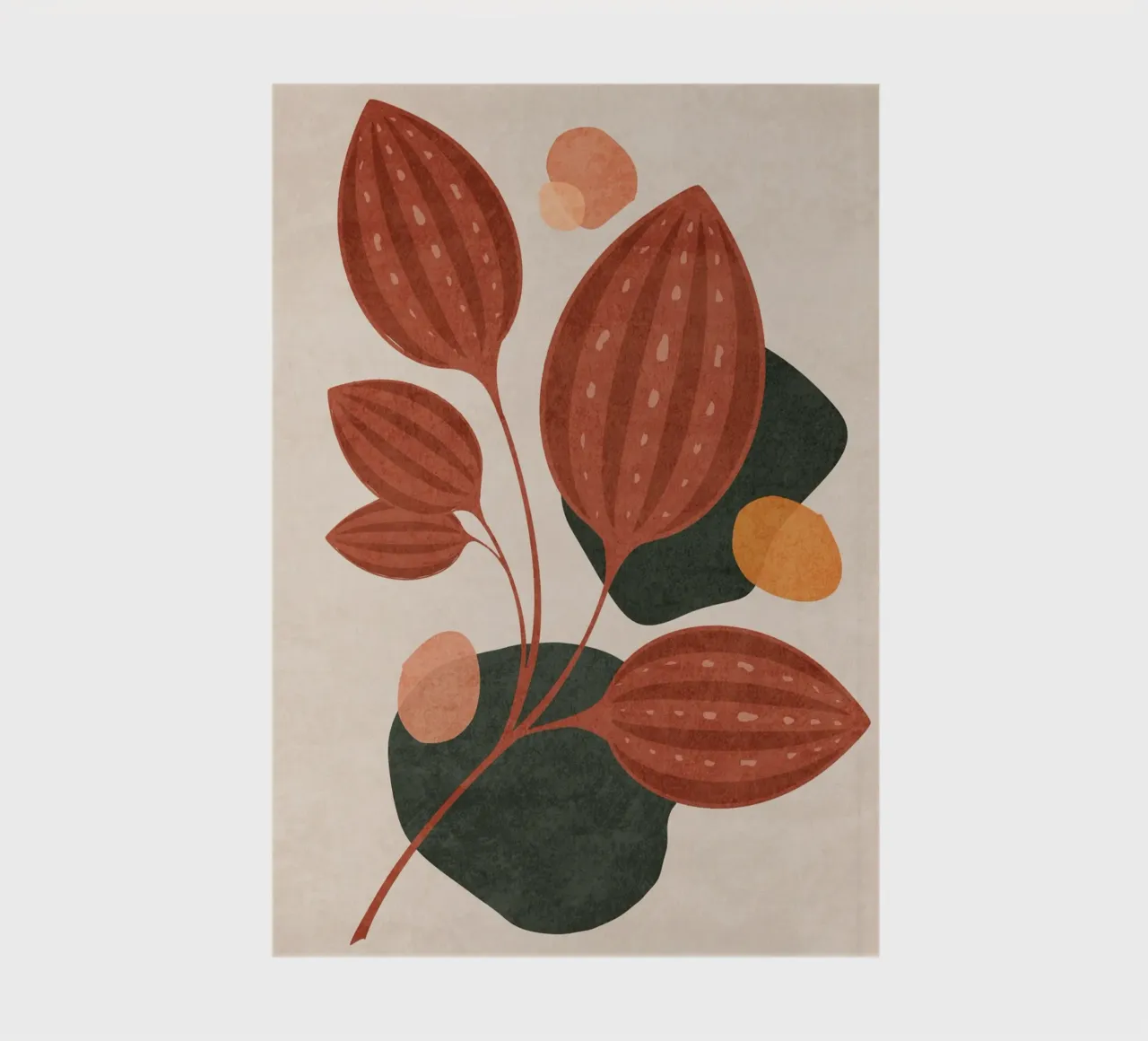 Emel Tunaboylu - Boho Leaves 04 notebook by The Artcircle