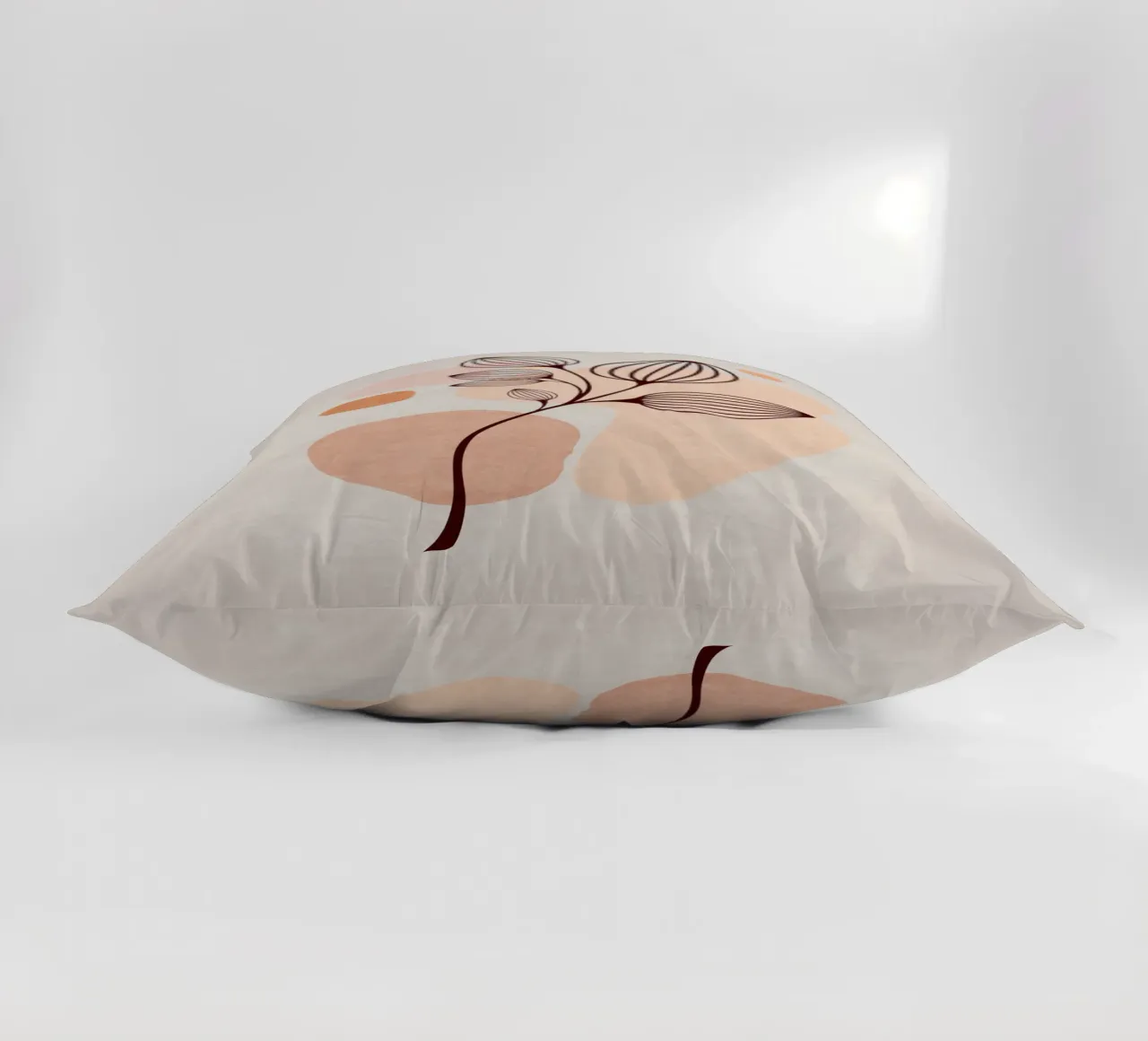 Emel Tunaboylu - Foglie di Boho 06 cuscino da The Artcircle