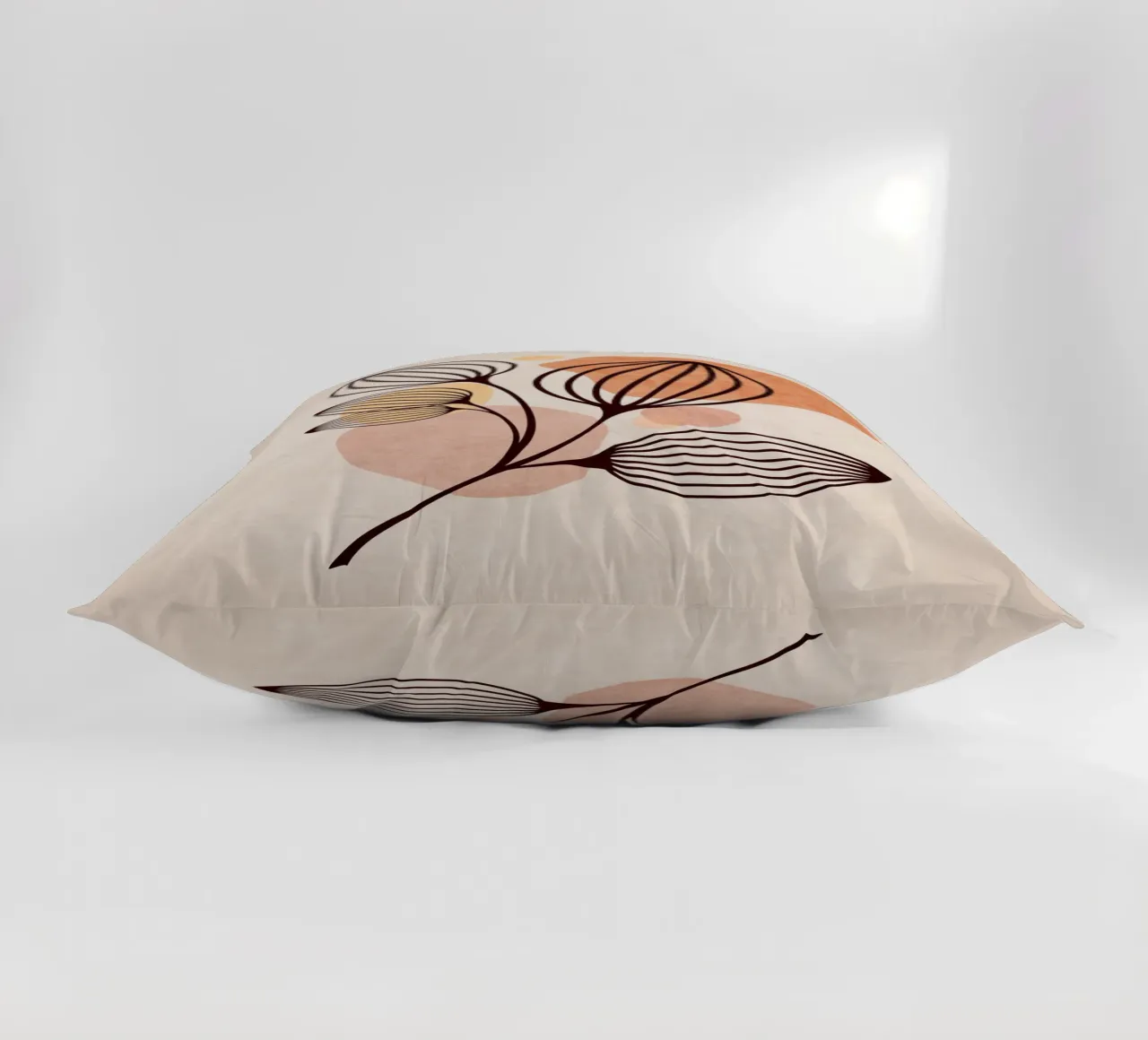 Emel Tunaboylu - Foglie di Boho 05 cuscino da The Artcircle