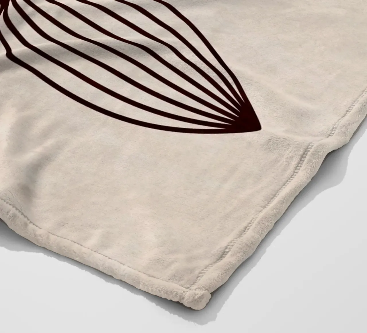 Emel Tunaboylu - Foglie di Boho 05 coperta in pile da The Artcircle