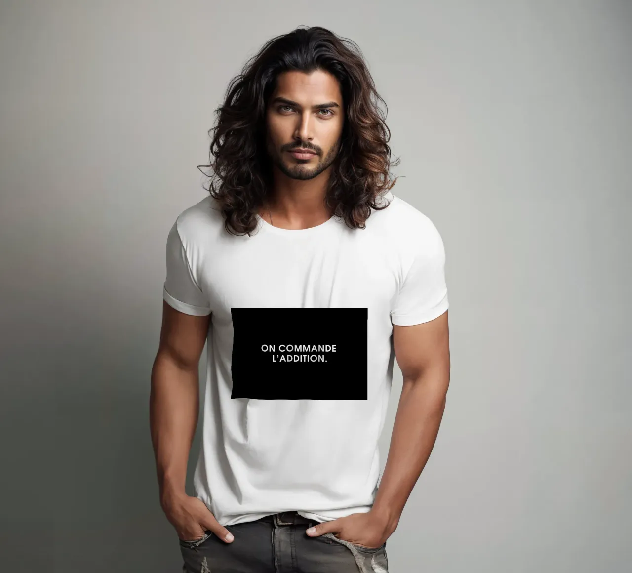 On commande l'addition - Black t-shirt da Intertitres