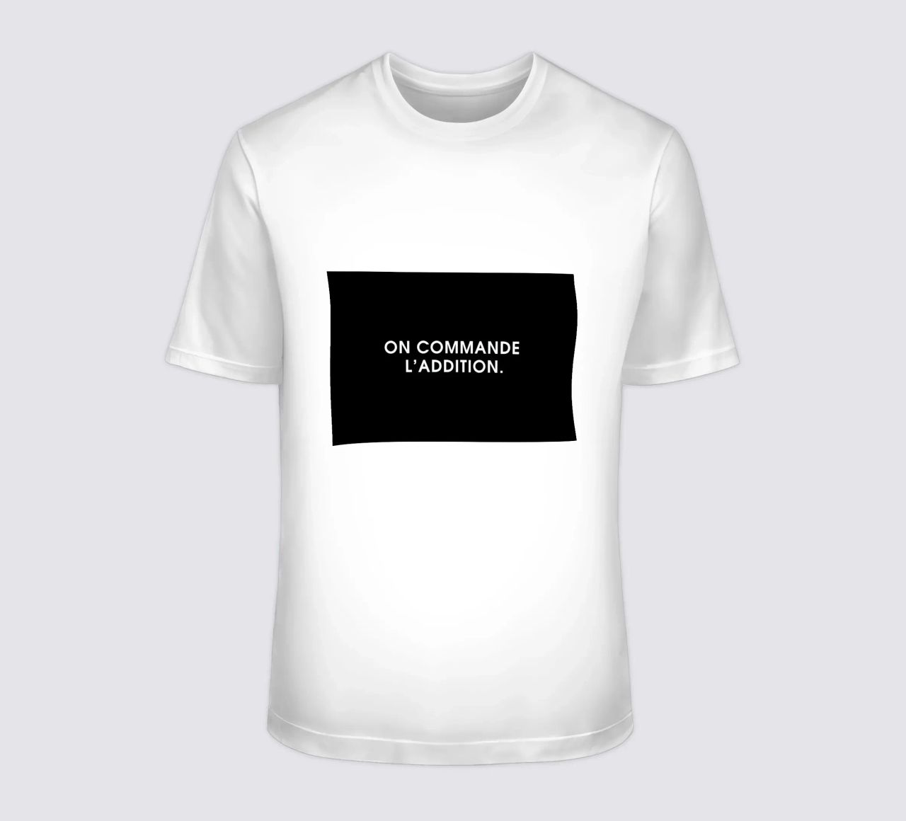 On commande l'addition - Black t-shirt da Intertitres