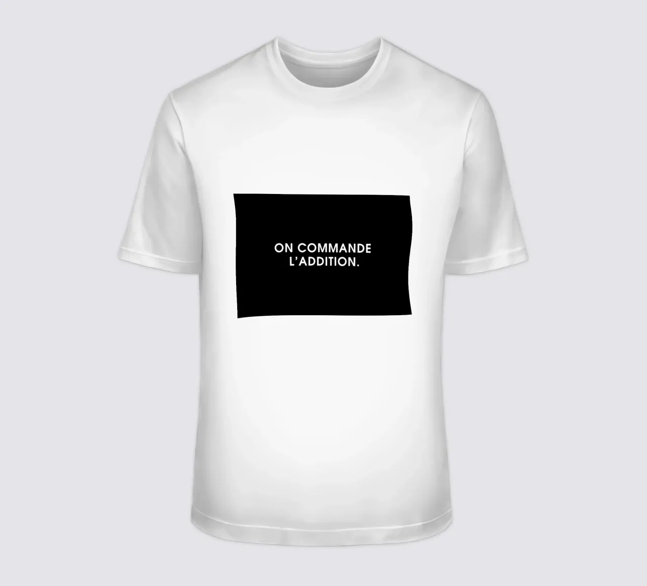 On commande l'addition - Black t-shirt da Intertitres