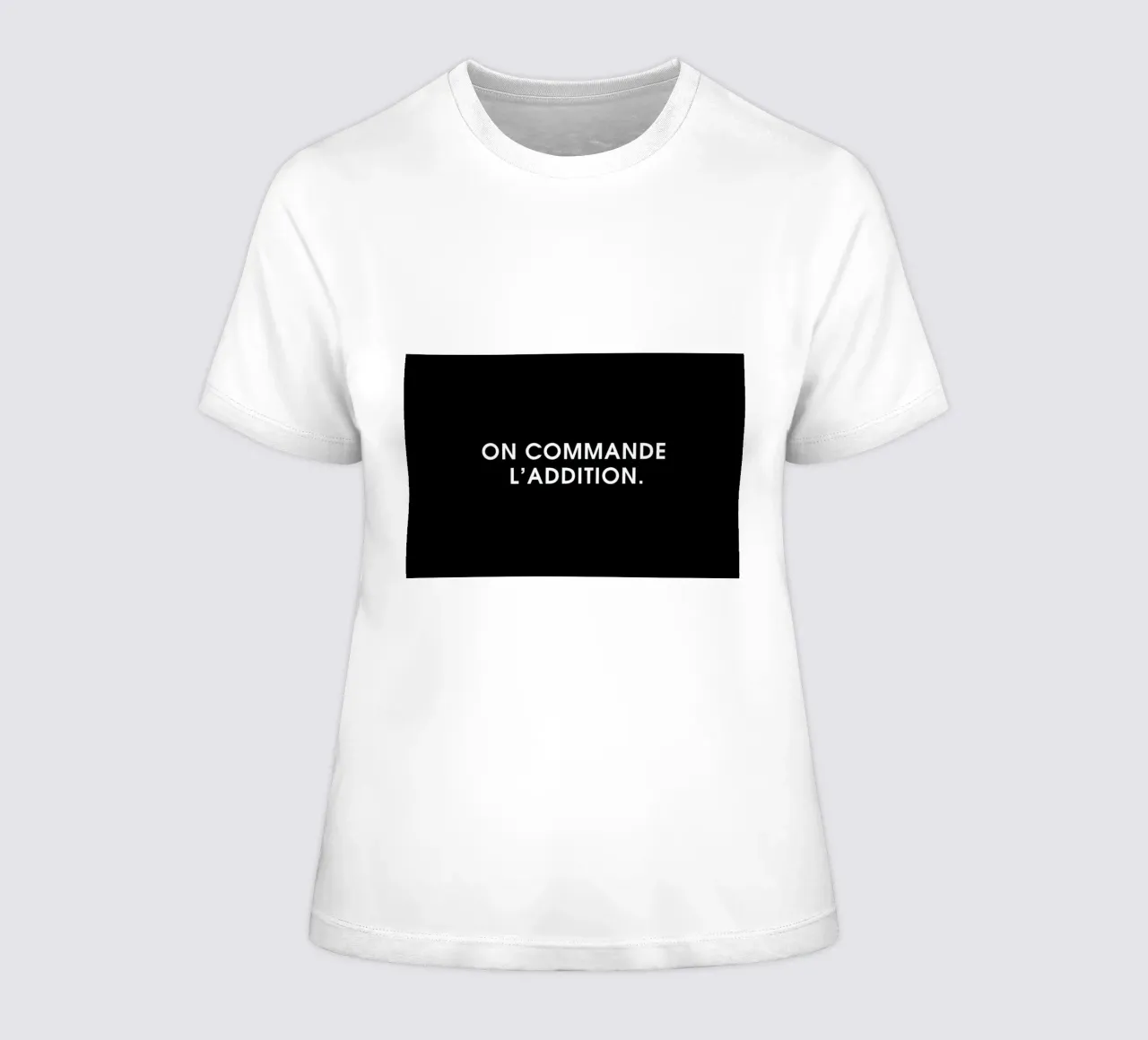 On commande l'addition - Black t-shirt da donna da Intertitres