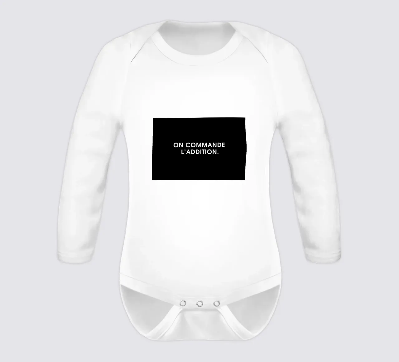 On commande l'addition - Black body neonato maniche lunghe da Intertitres