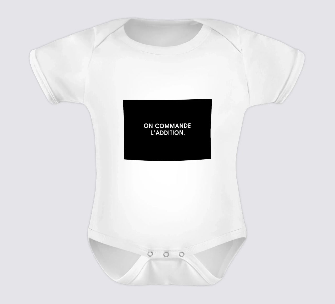 On commande l'addition - Black body neonato maniche corte da Intertitres