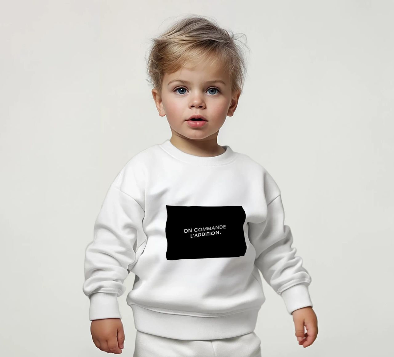 On commande l'addition - Black felpa neonato da Intertitres
