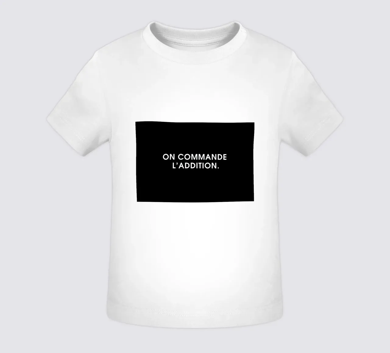 On commande l'addition - Black camiseta de bebé de Intertitres