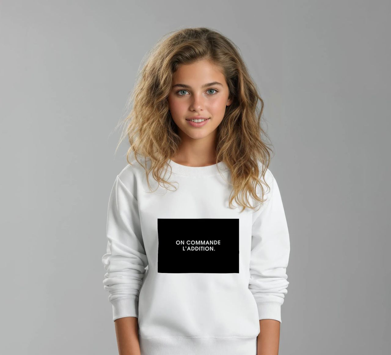 On commande l'addition - Black felpa bambino da Intertitres