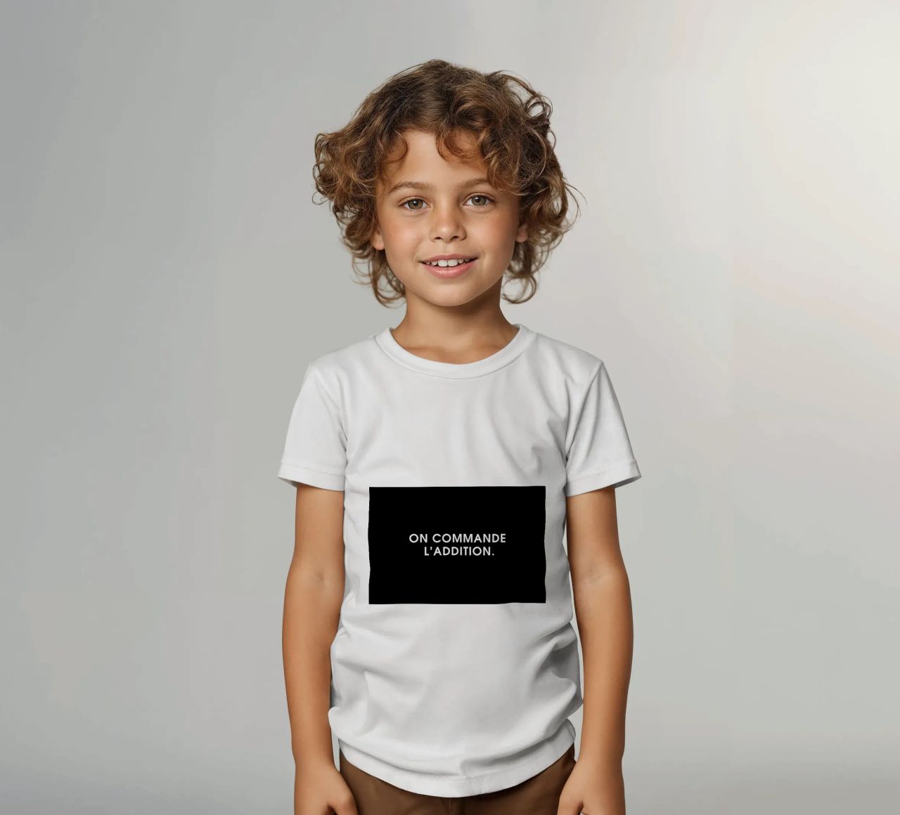 On commande l'addition - Black t-shirt bambini da Intertitres