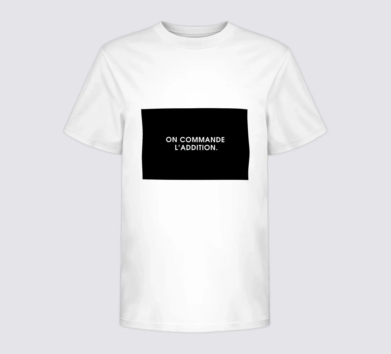 On commande l'addition - Black t-shirt bambini da Intertitres