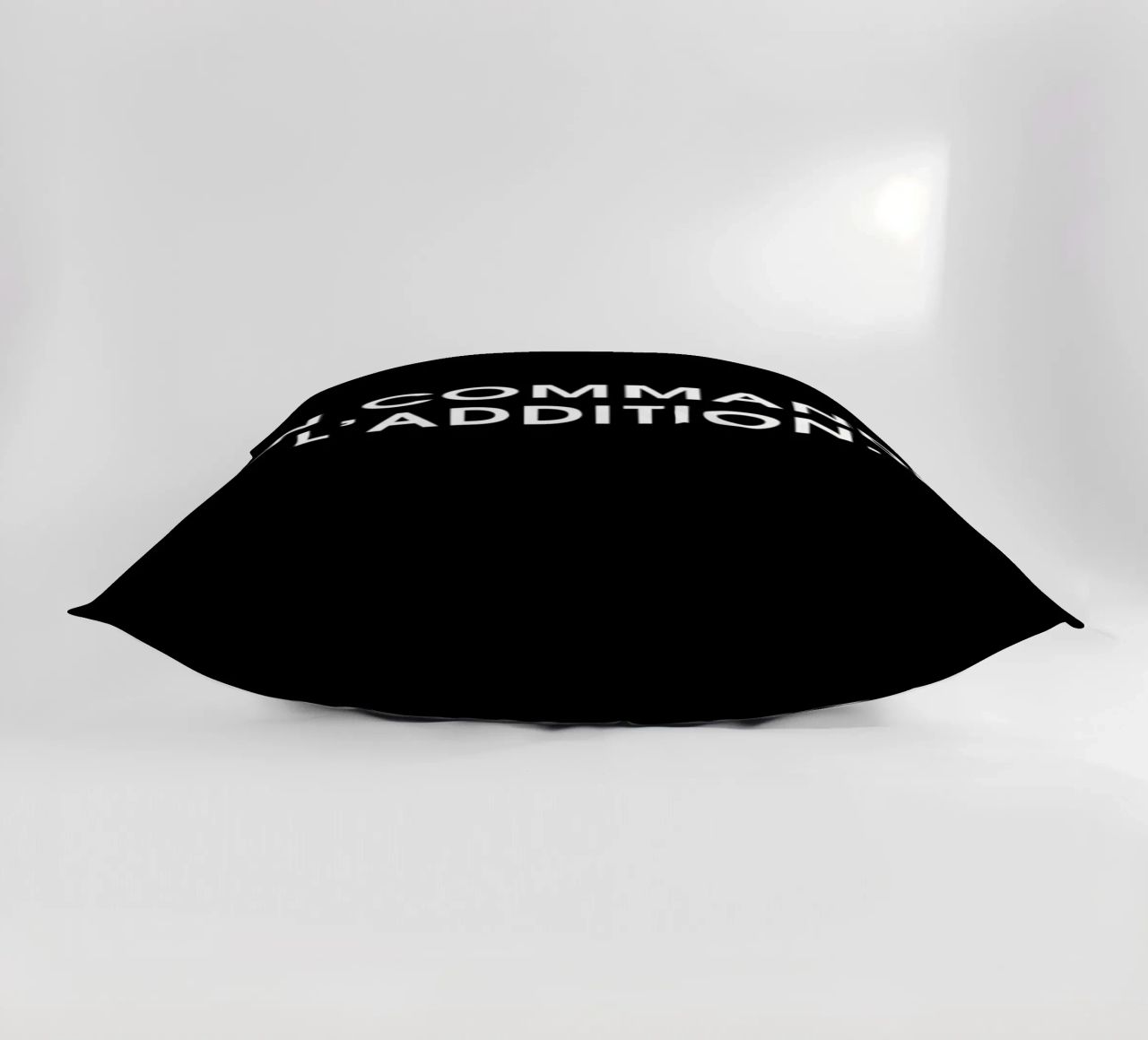 On commande l'addition - Black cuscino da Intertitres