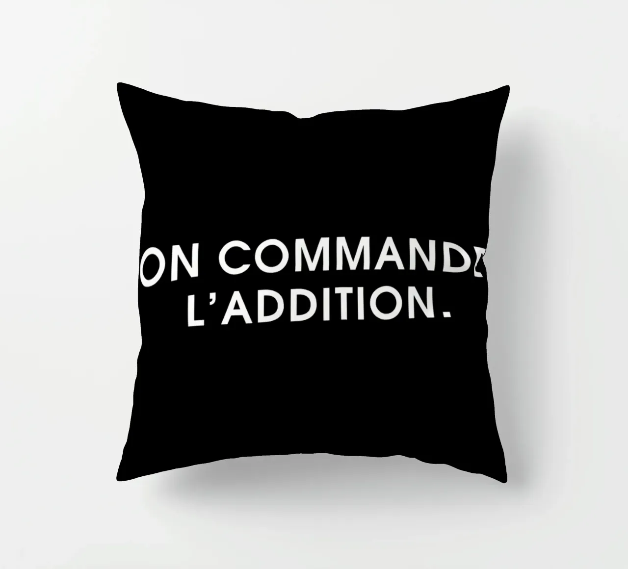 On commande l'addition - Black cuscino da Intertitres