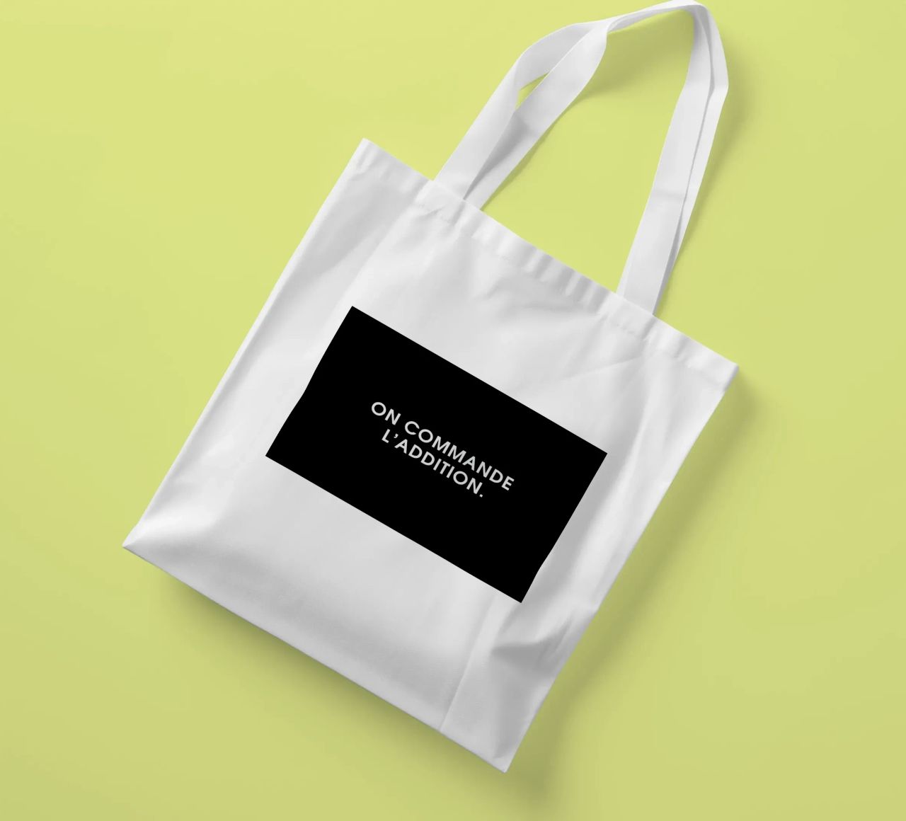 On commande l'addition - Black borsa in juta da Intertitres
