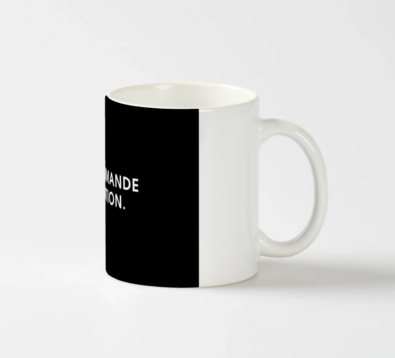 On commande l'addition - Black tazza in ceramica da Intertitres