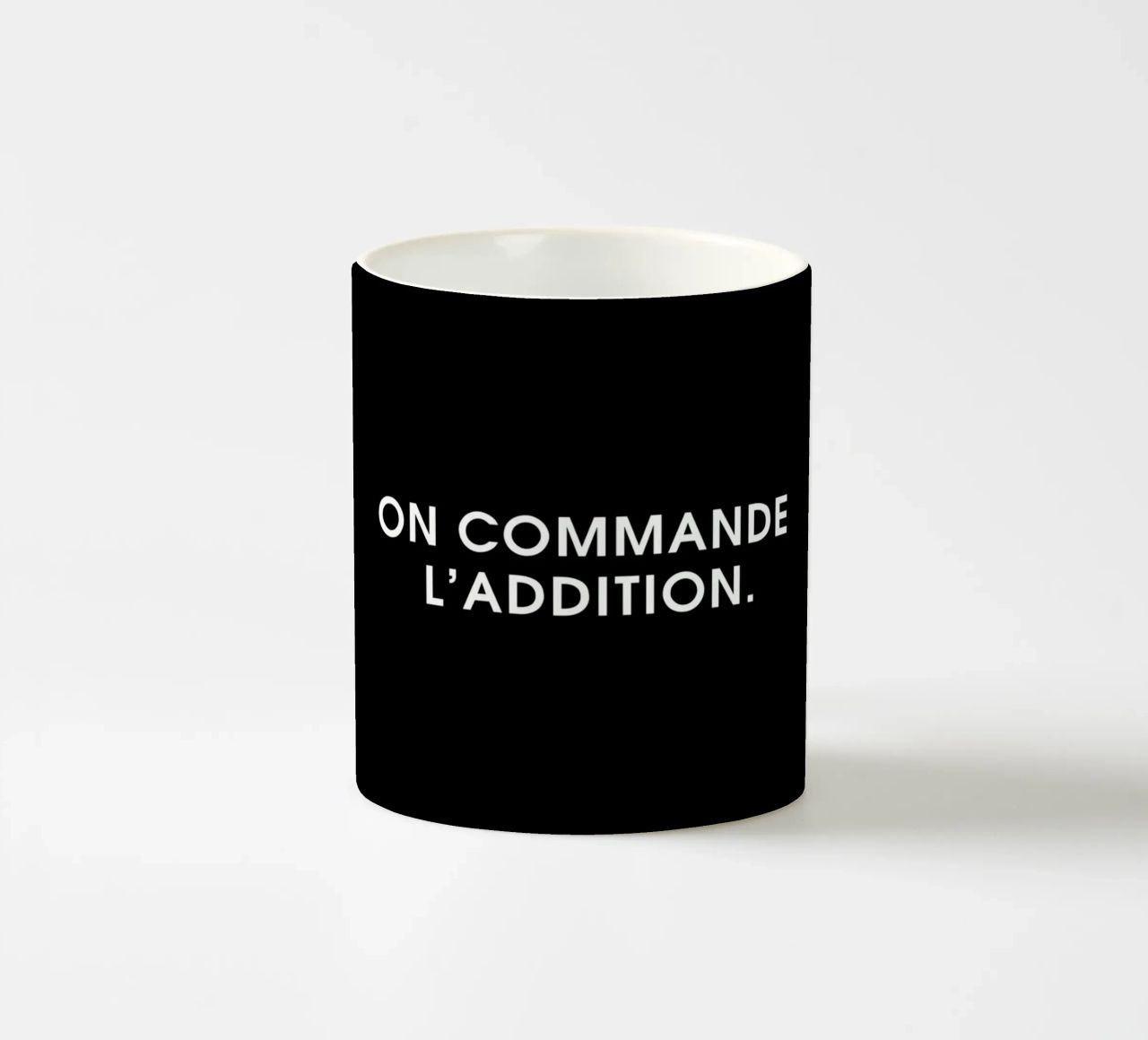 On commande l'addition - Black tazza in ceramica da Intertitres