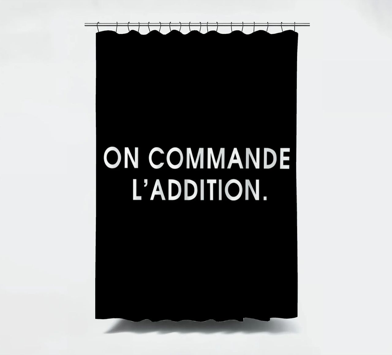On commande l'addition - Black tenda da doccia da Intertitres