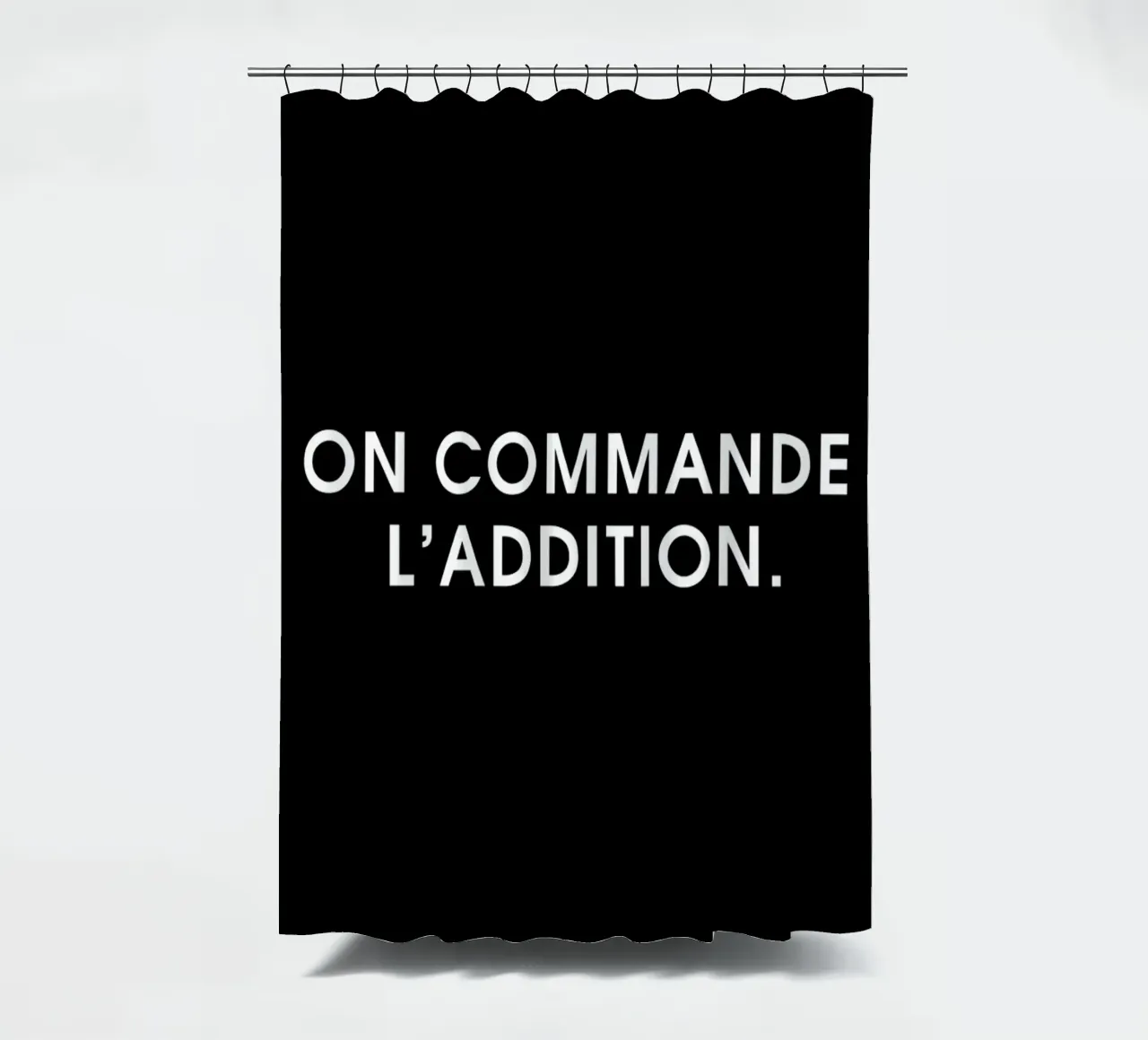 On commande l'addition - Black Duschvorhang von Intertitres