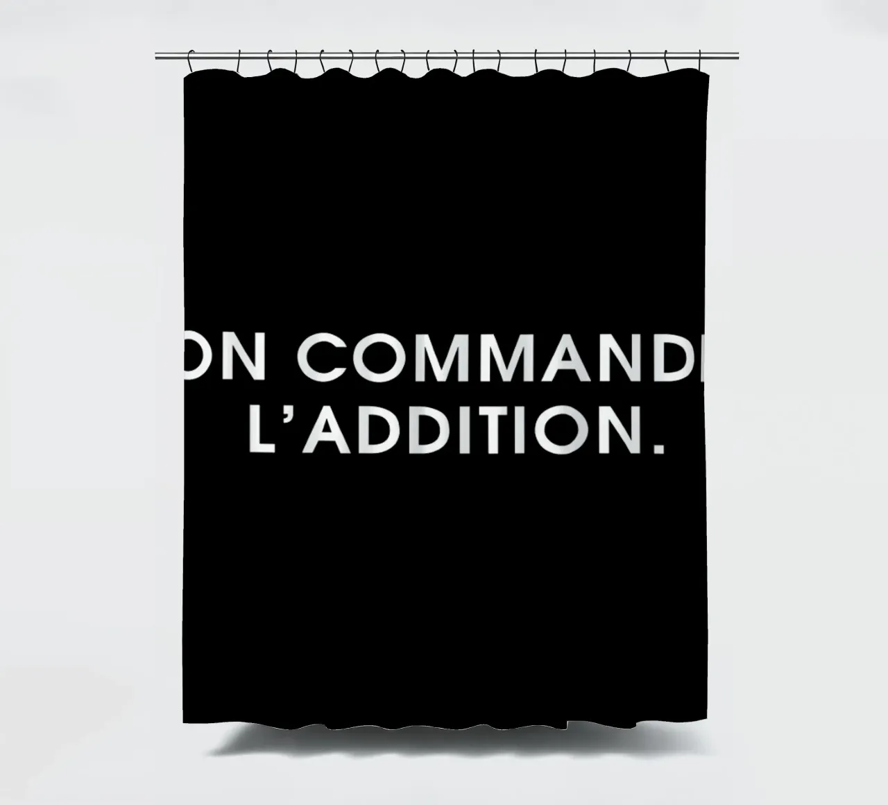 On commande l'addition - Black Duschvorhang von Intertitres