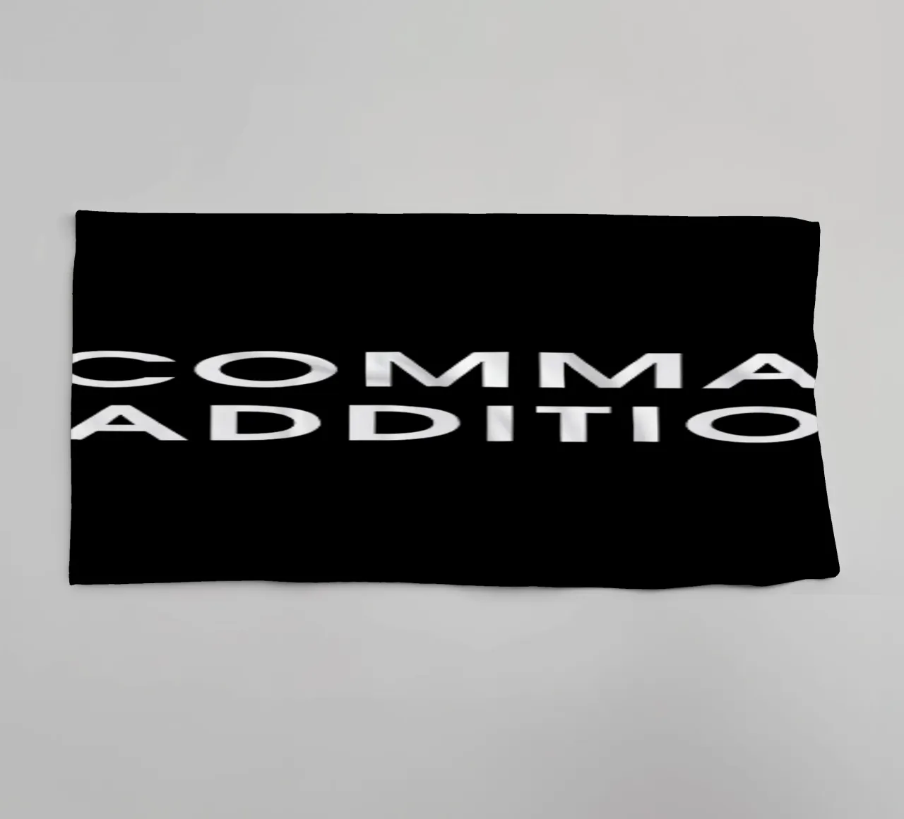 On commande l'addition - Black badhanddoek van Intertitres