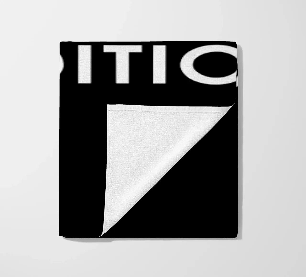 On commande l'addition - Black serviette de plage de Intertitres
