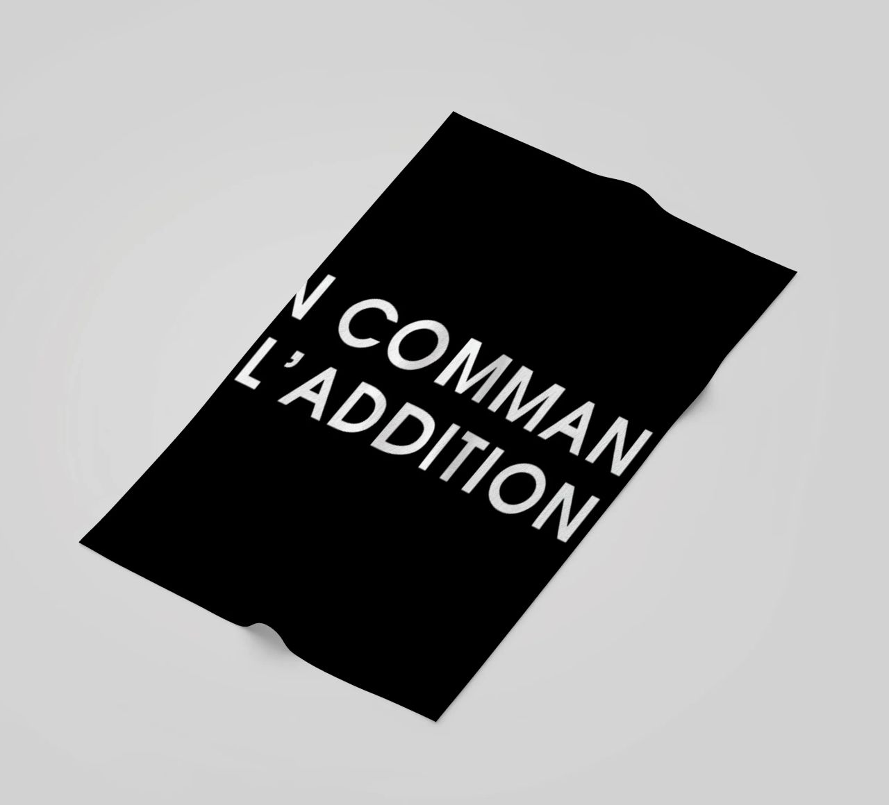On commande l'addition - Black telo mare da Intertitres