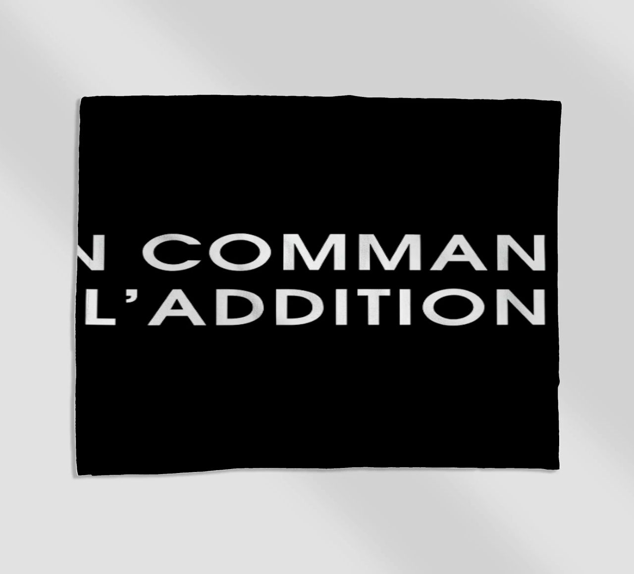 On commande l'addition - Black telo mare da Intertitres