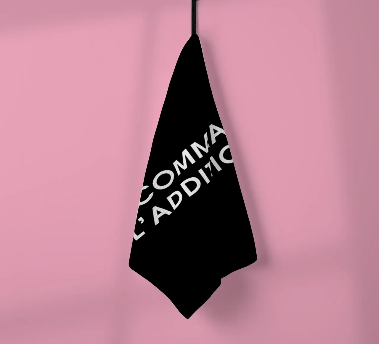 On commande l'addition - Black canovaccio da cucina da Intertitres