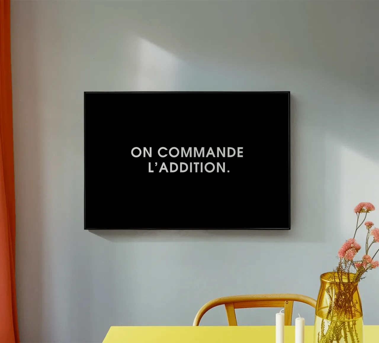 On commande l'addition - Black Acryl-Glas von Intertitres