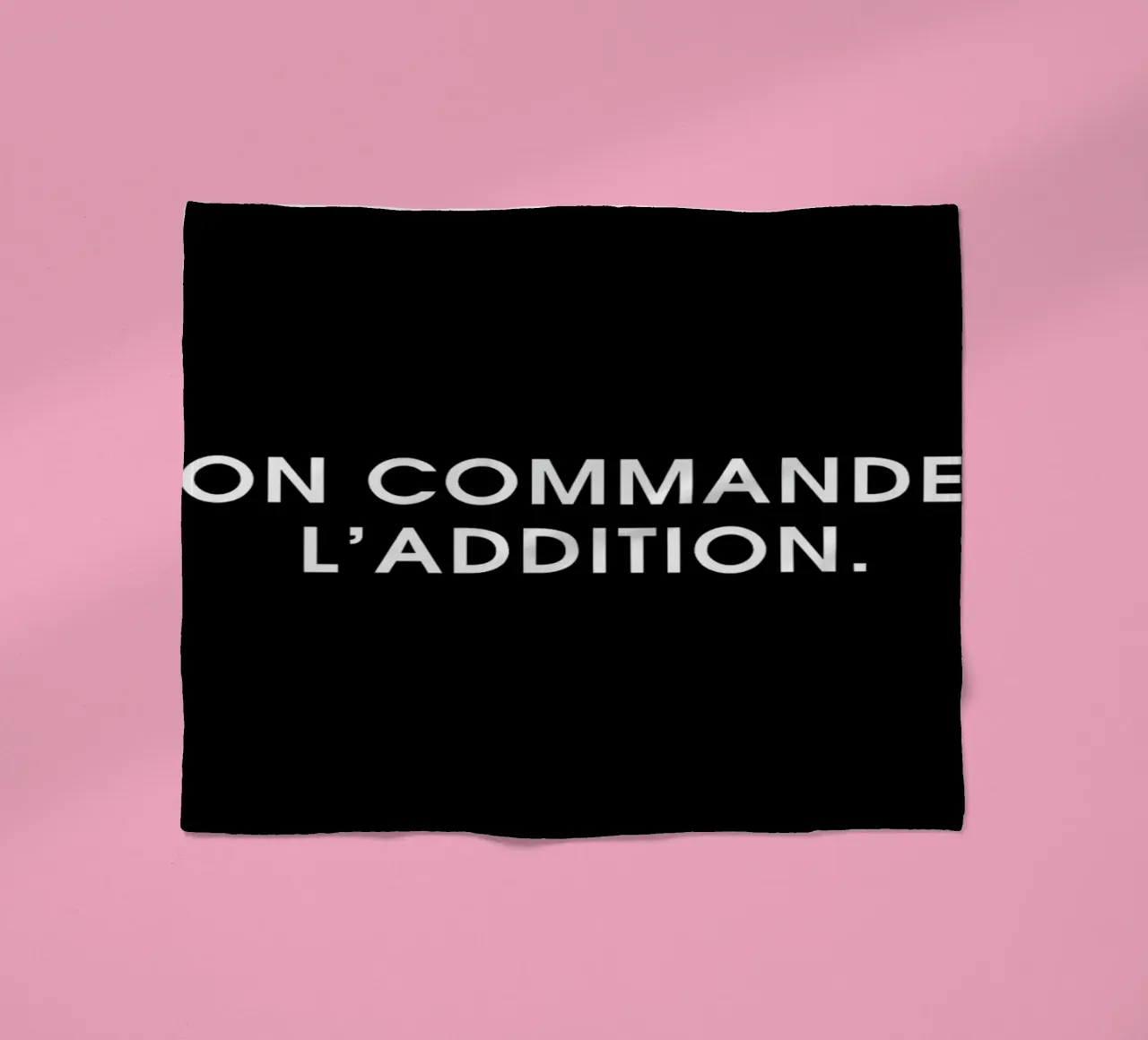 On commande l'addition - Black coperta in pile da Intertitres