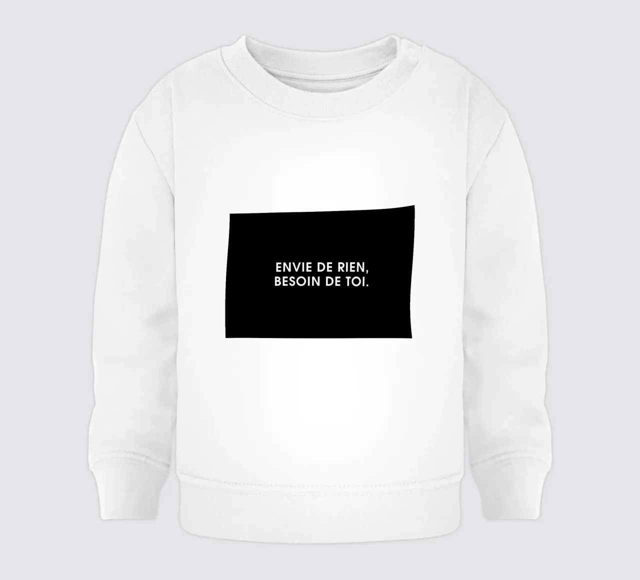 Envie de rien, besoin de toi - Black felpa neonato da Intertitres