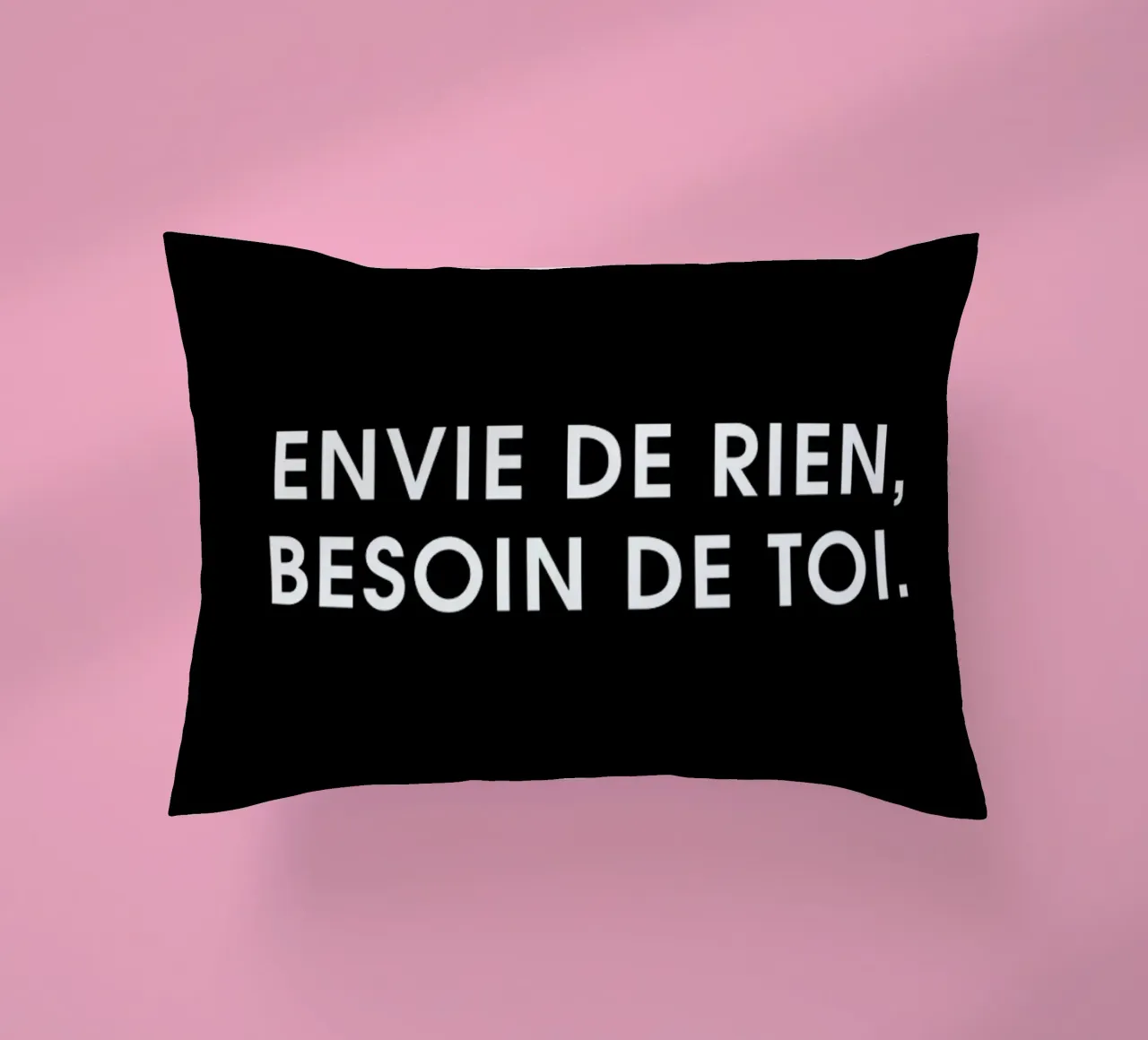 Envie de rien, besoin de toi - Black cuscino da Intertitres