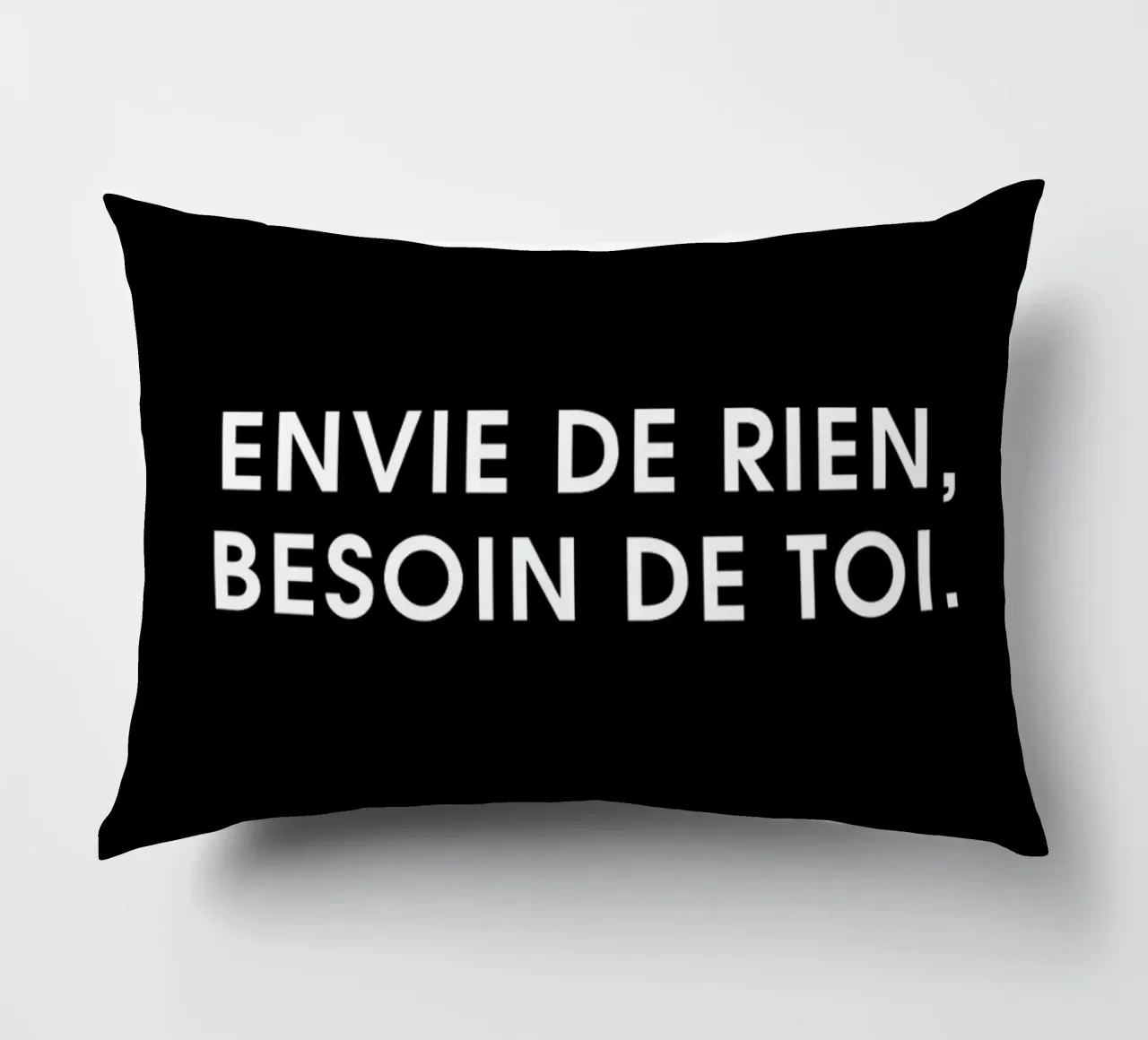 Envie de rien, besoin de toi - Black cuscino da Intertitres