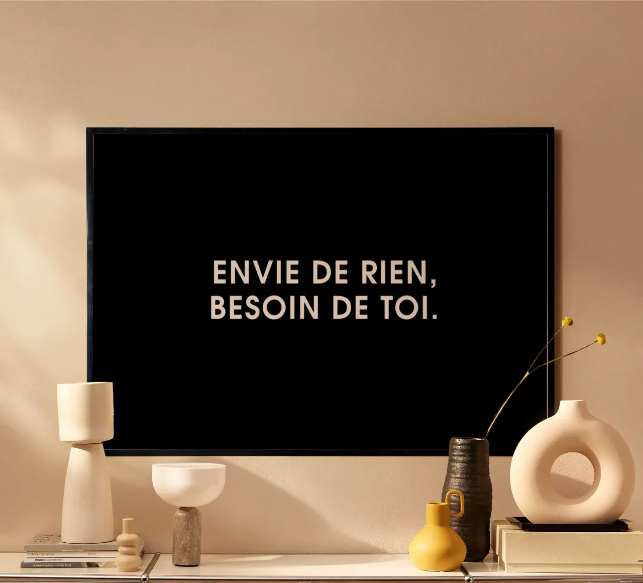 Envie de rien, besoin de toi - Black carta hahnemühle da Intertitres
