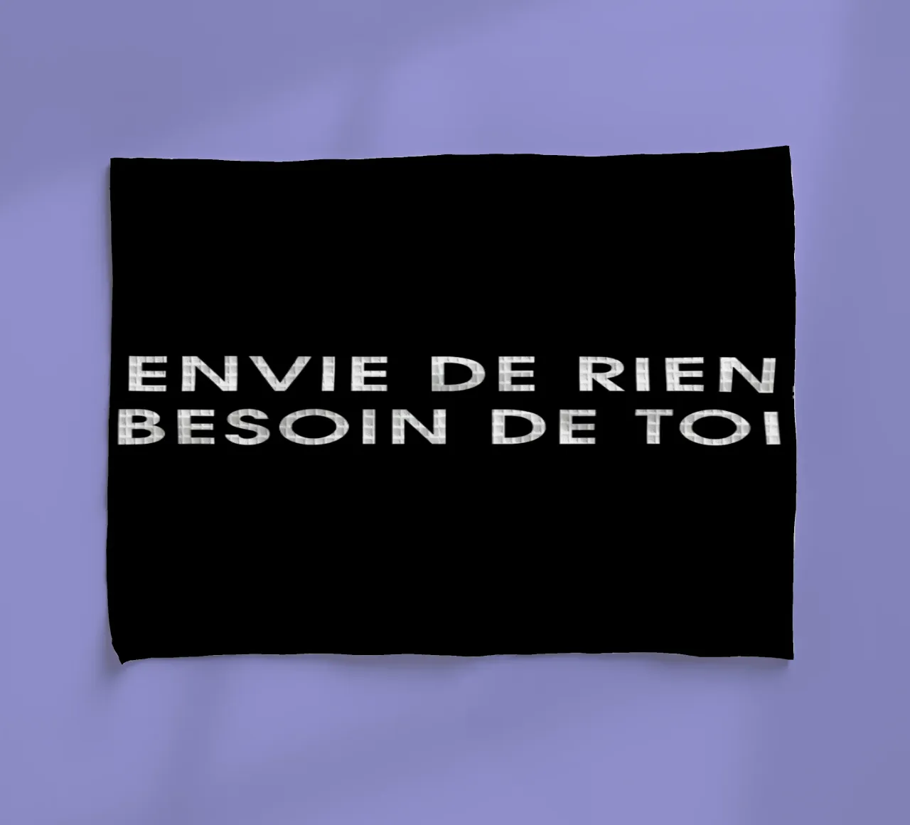 Envie de rien, besoin de toi - Black canovaccio da cucina da Intertitres