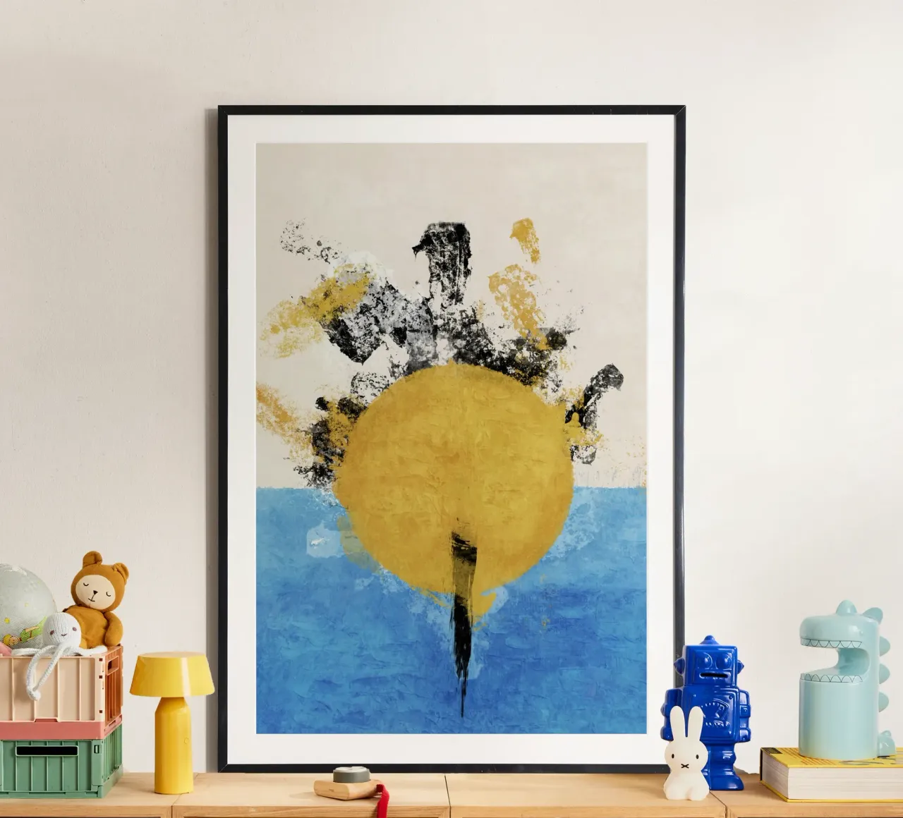 Emel Tunaboylu - Downing Sun poster con telaio in alluminio da The Artcircle