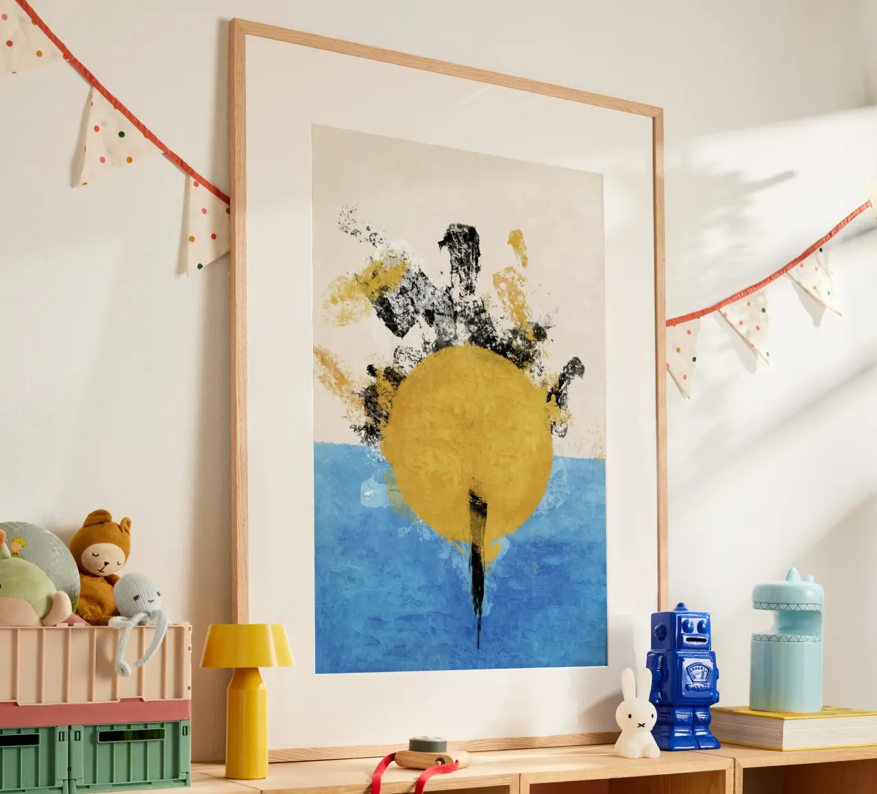 Emel Tunaboylu - Downing Sun poster con telaio in alluminio da The Artcircle