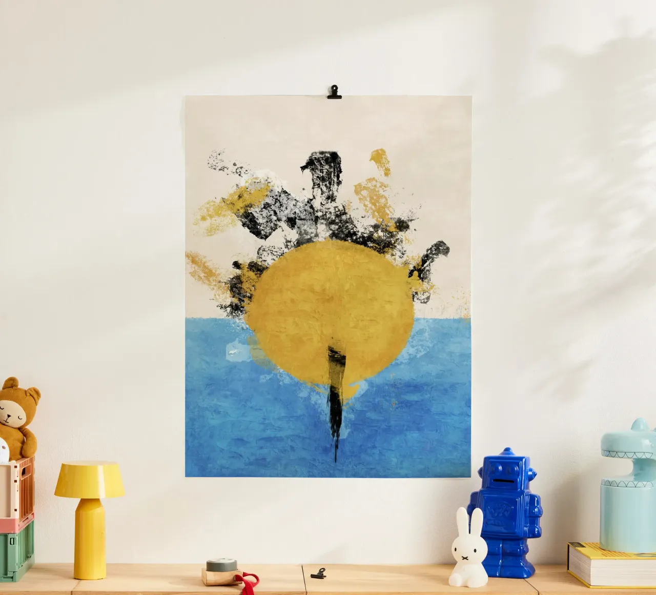 Emel Tunaboylu - Downing Sun poster con telaio in alluminio da The Artcircle