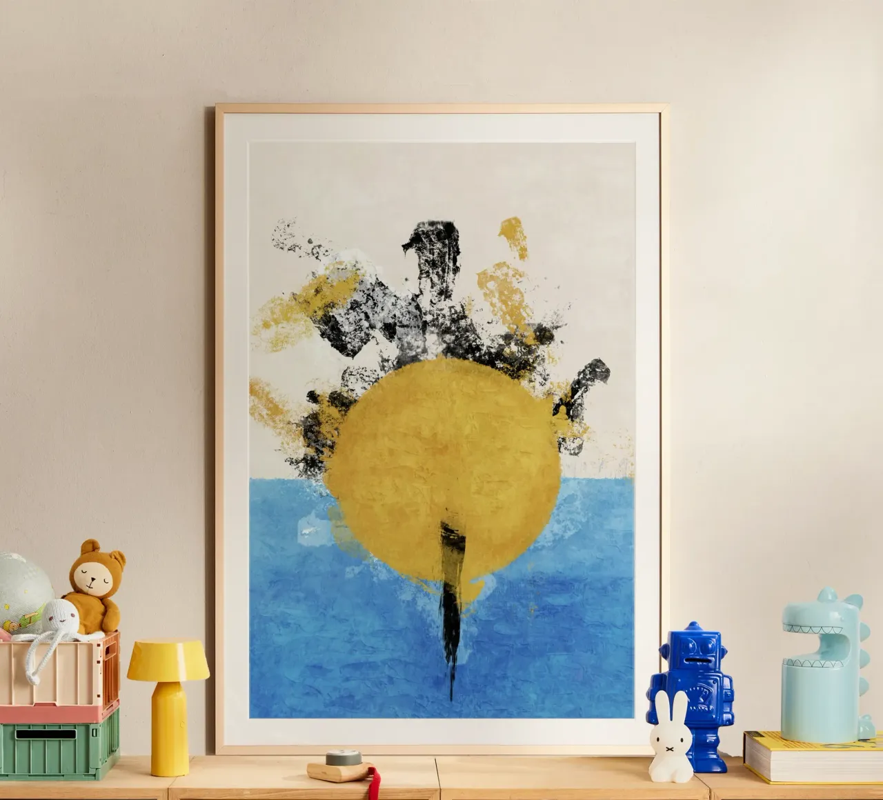 Emel Tunaboylu - Downing Sun poster con telaio in alluminio da The Artcircle