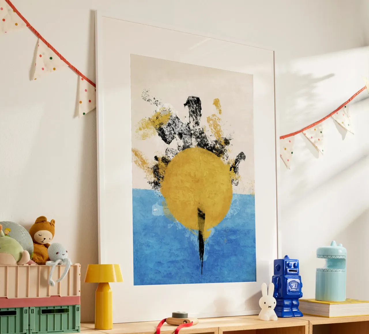 Emel Tunaboylu - Downing Sun poster con telaio in alluminio da The Artcircle