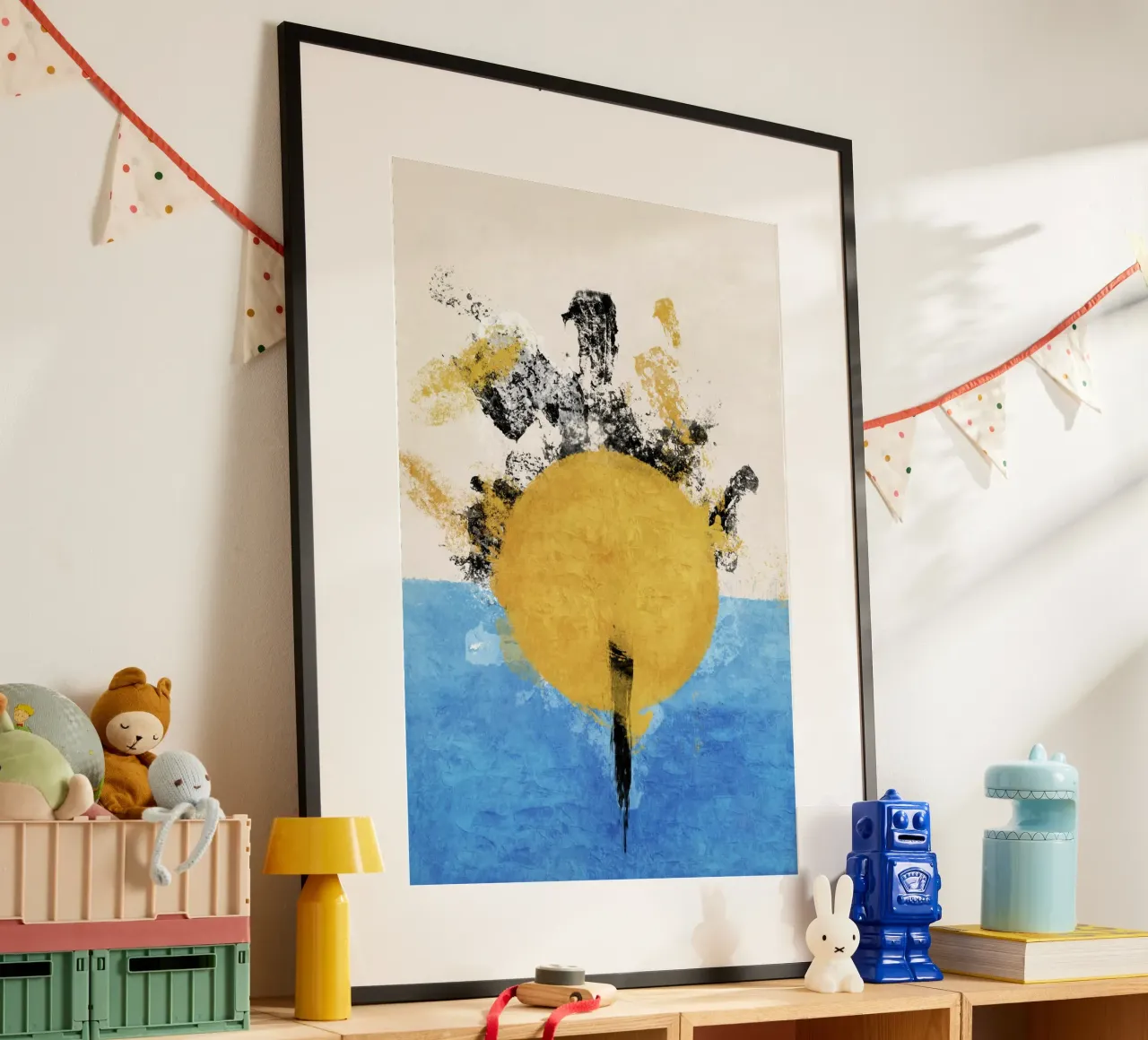 Emel Tunaboylu - Downing Sun poster con telaio in alluminio da The Artcircle