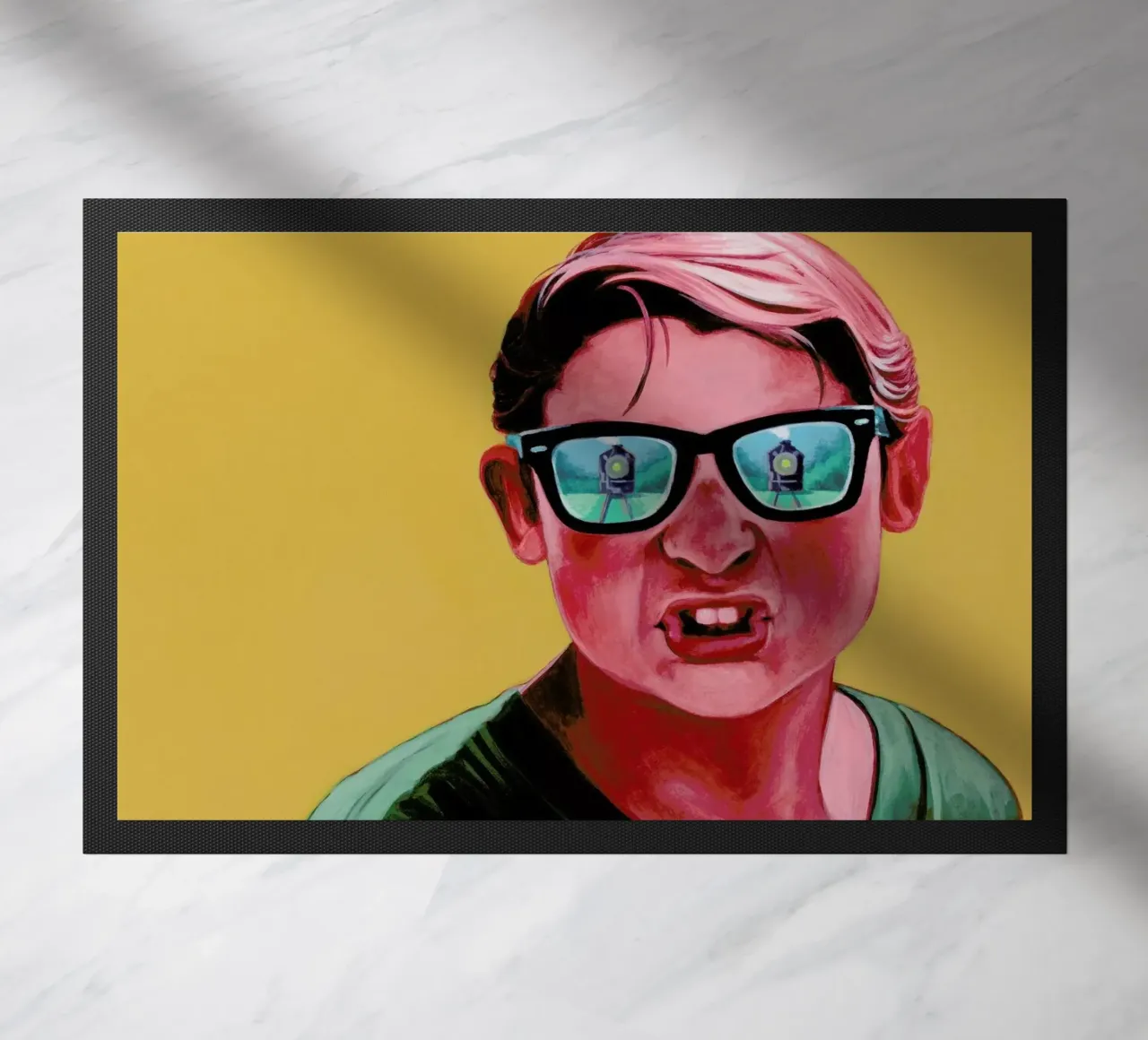 Train Dodge. Dig it. doormat by Jared Yamahata