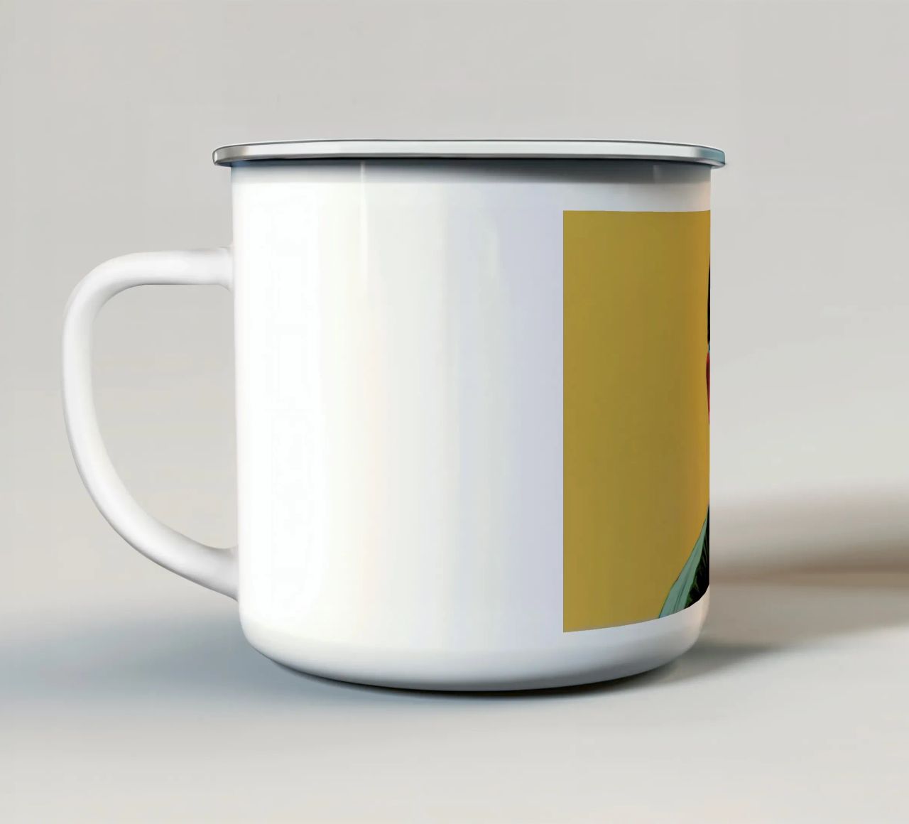 Train Dodge. Dig it. tazza in smalto da Jared Yamahata