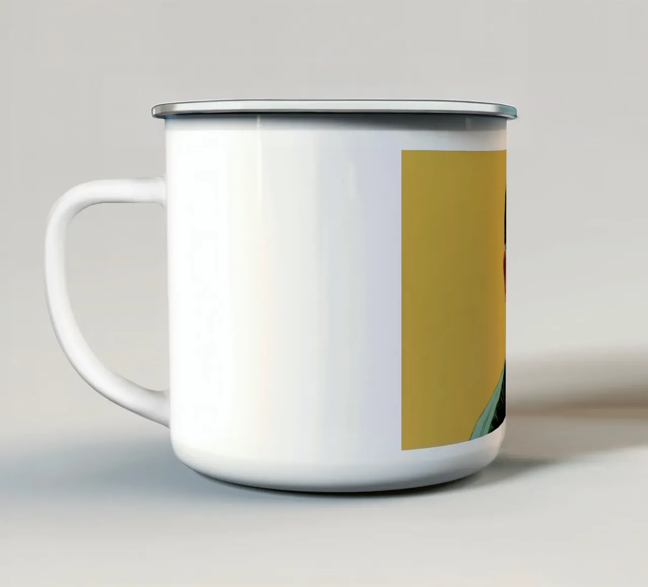 Train Dodge. Dig it. tazza in smalto da Jared Yamahata