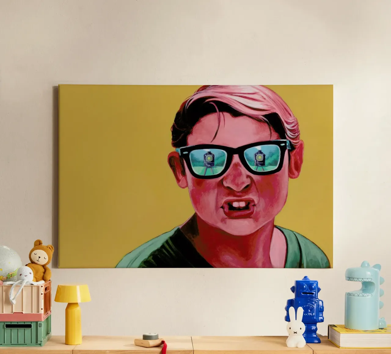 Train Dodge. Dig it. canvas by Jared Yamahata