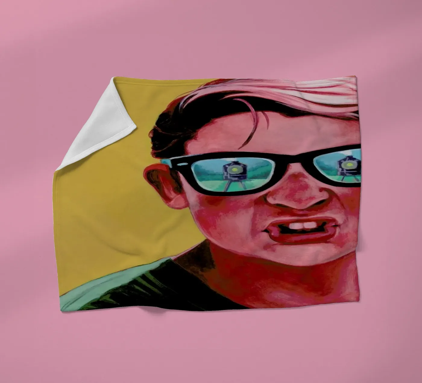 Train Dodge. Dig it. fleecedeken van Jared Yamahata