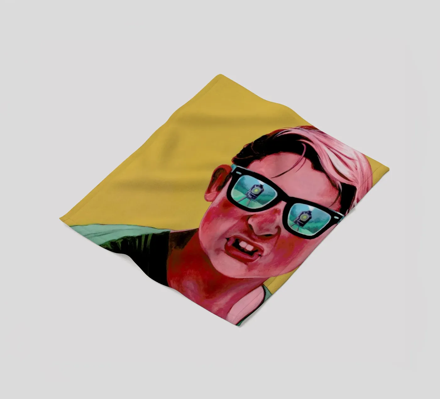 Train Dodge. Dig it. fleecedeken van Jared Yamahata