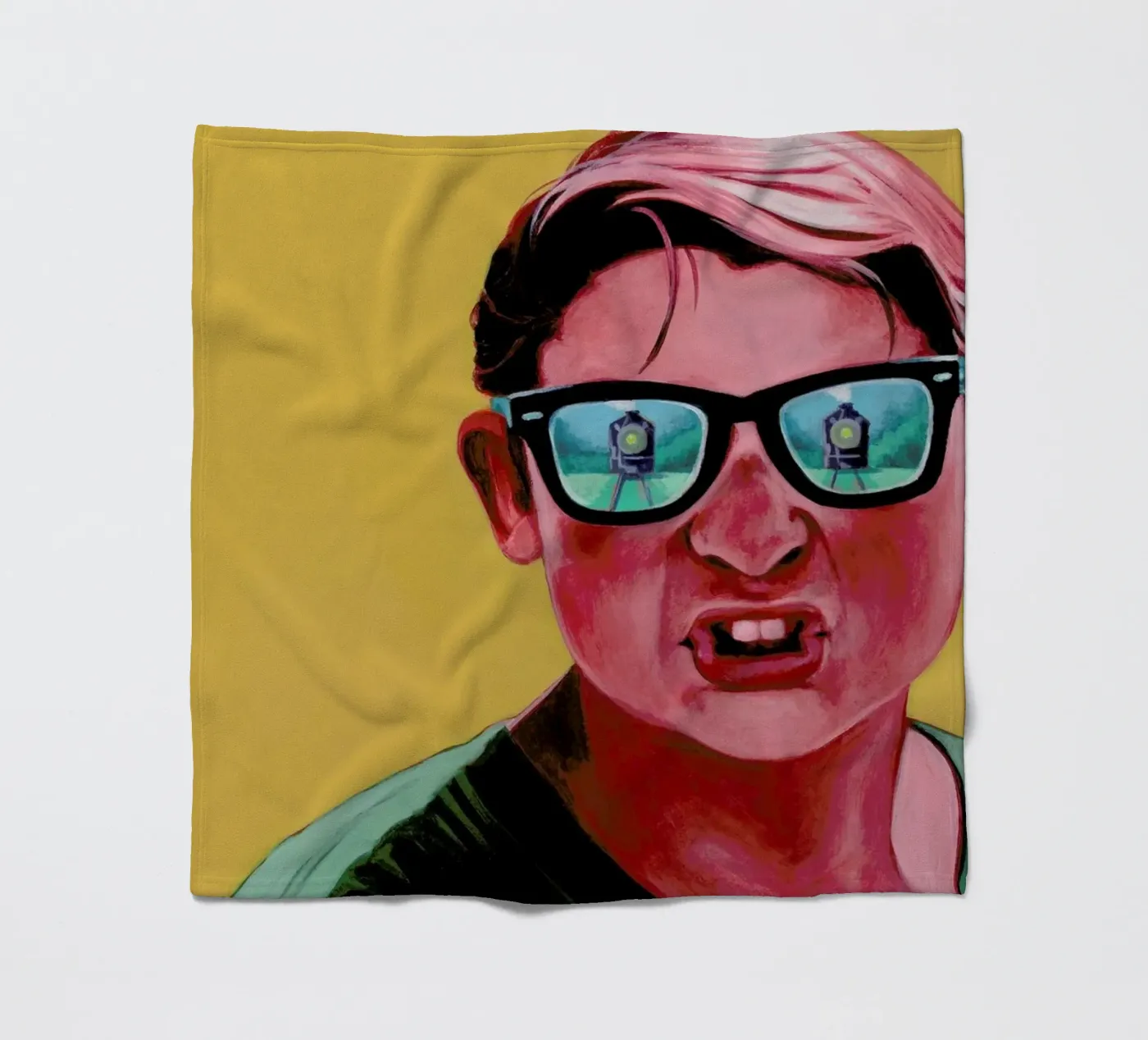 Train Dodge. Dig it. Fleecedecke von Jared Yamahata