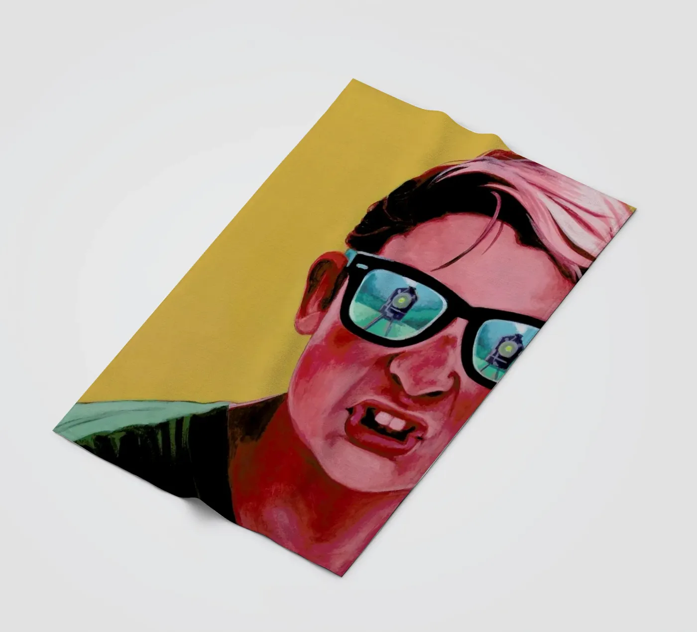 Train Dodge. Dig it. fleecedeken van Jared Yamahata